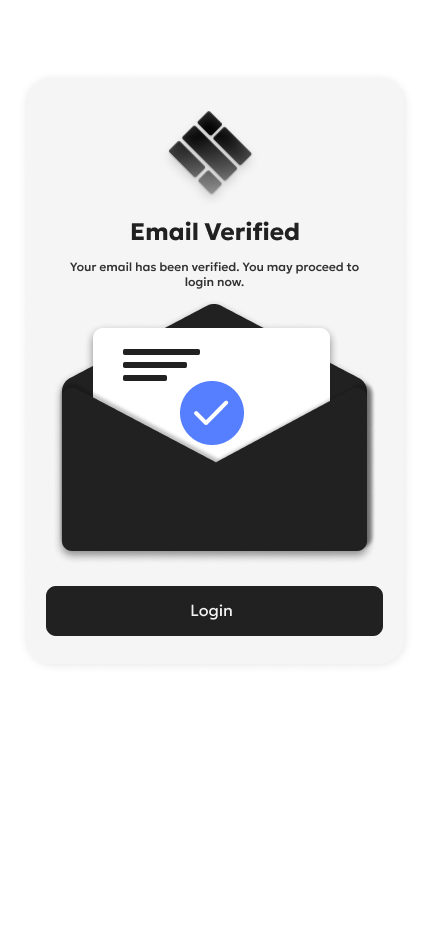 Verified email page